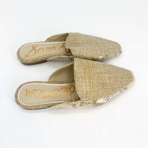 Sam Edelman Eiko Woven Tweed Mules Sz 6 - Picture 9 of 10